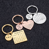 Personalized Calendar Keychain