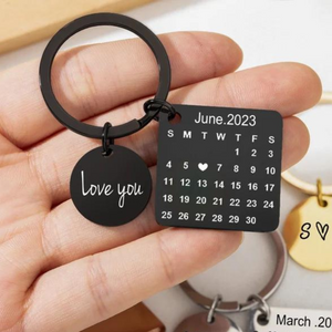 Personalized Calendar Keychain