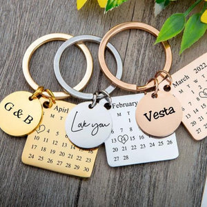 Personalized Calendar Keychain